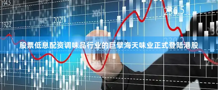 股票低息配资调味品行业的巨擘海天味业正式登陆港股