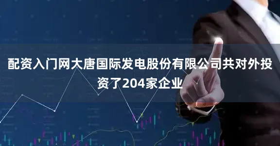 配资入门网大唐国际发电股份有限公司共对外投资了204家企业