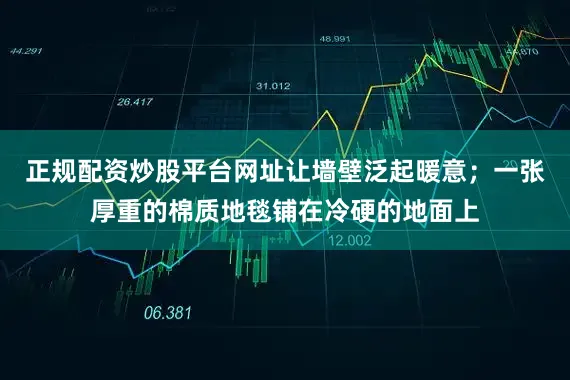 正规配资炒股平台网址让墙壁泛起暖意；一张厚重的棉质地毯铺在冷硬的地面上
