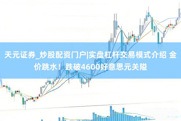 天元证券_炒股配资门户|实盘杠杆交易模式介绍 金价跳水！跌破4600好意思元关隘